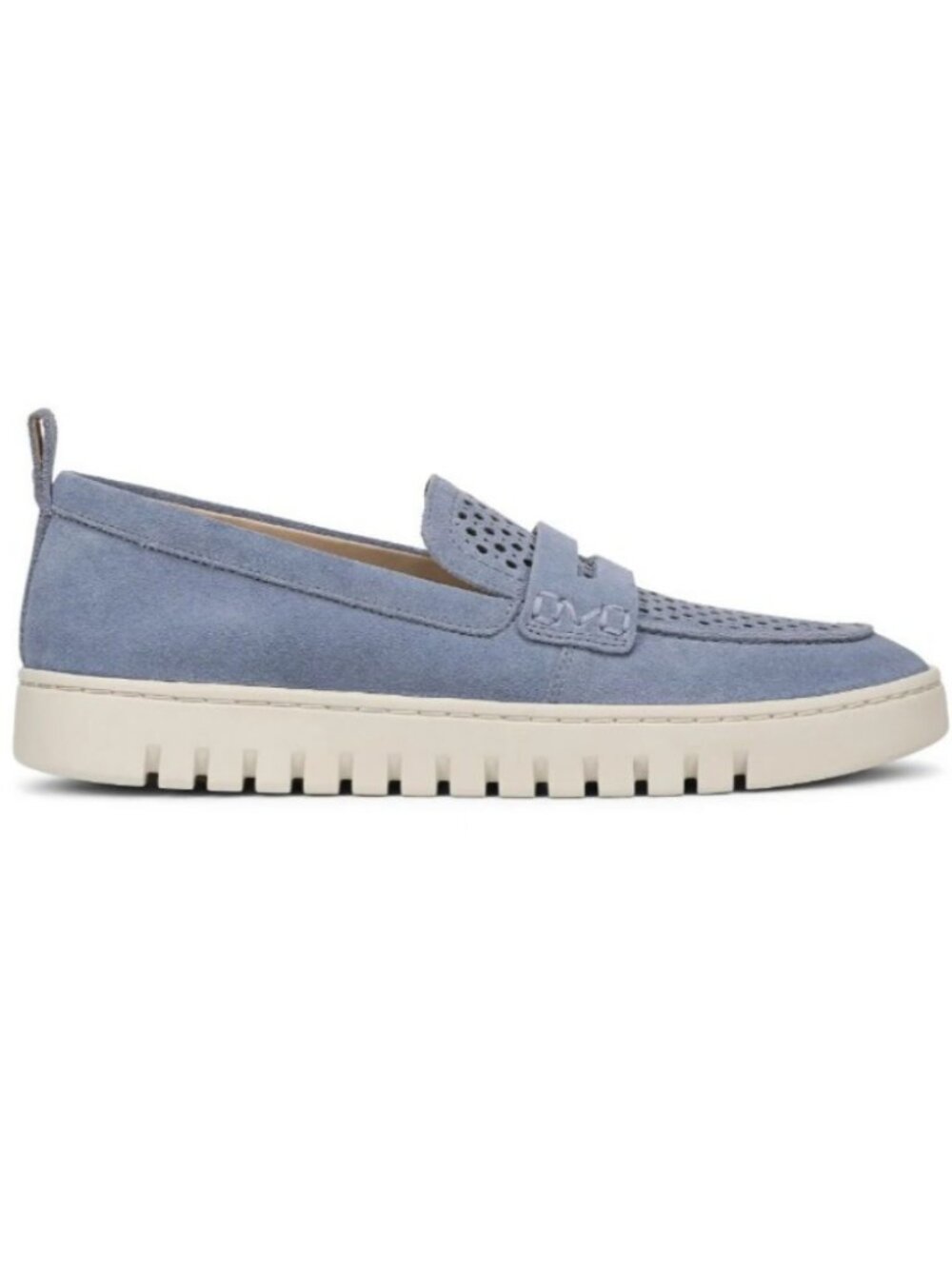 Vionic Women's Uptown Perf Loafer - Pacific Blue Suede